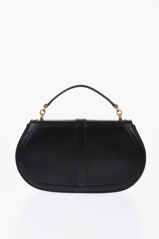Leather GRECA GODDES Saddle Bag with Golden Detail