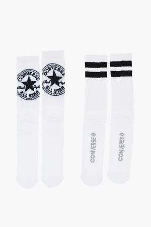 ALL STAR CHUCK TAYLOR Set mit 2 Paar langen Rippsocken und kontrastierendem Maxi-Logo