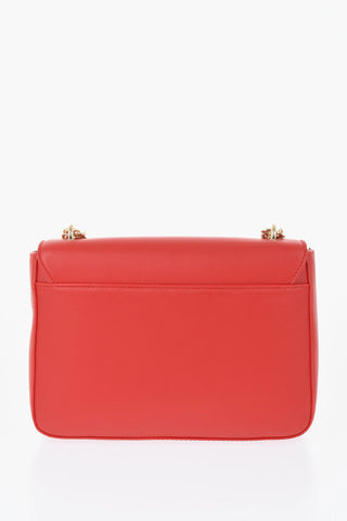 LOVE Faux Leather Shoulder Bag with Golden Details
