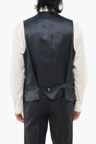 Weste aus Schurwolle LEADER mit fünf Knöpfen