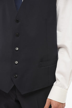 Gilet LEADER in Lana Vergine con Cinque Bottoni