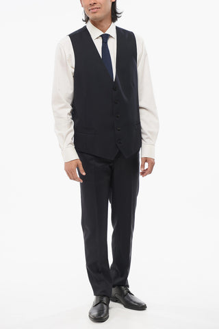 Weste aus Schurwolle LEADER mit fünf Knöpfen