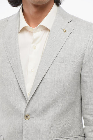 CC COLLECTION Blazer Semi-foderato REFINED in Misto Lino
