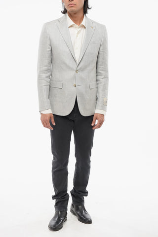 CC COLLECTION Blazer Semi-foderato REFINED in Misto Lino