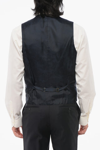 CODE Virgin Wool Waistcoat with Satin Detail