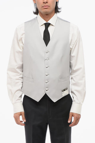 6-Button Wool Waistcoat