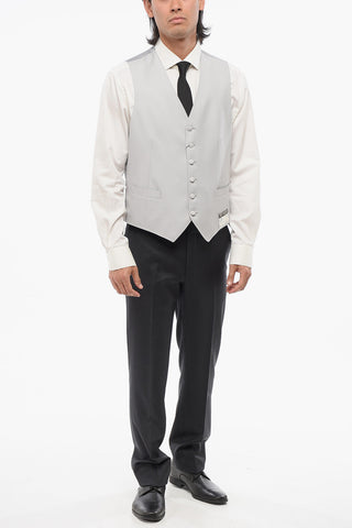 6-Button Wool Waistcoat