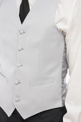 5-Button Wool Vest MANTUA with Welt Pockets