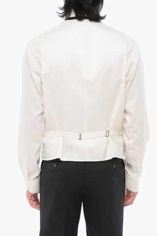 Silk 4-Button Waistcoat with Besom Pockets
