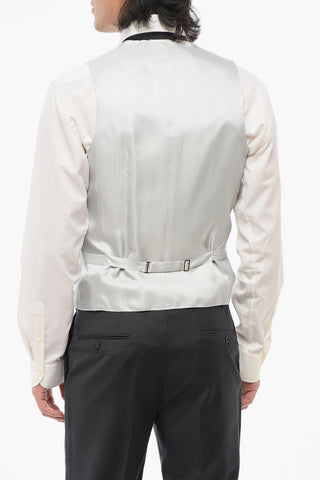 CODE Gilet In Misto Seta Doppiopetto Con Tasche A Filo
