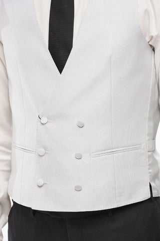 CODE Gilet In Misto Seta Doppiopetto Con Tasche A Filo