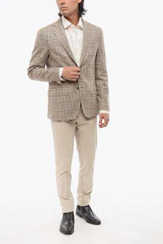 CC COLLECTION Semi-Lined Blazer REFINED with Windowpane Pattern