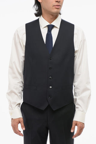 Five-Button Virgin Wool Waistcoat