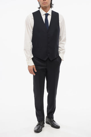 Five-Button Virgin Wool Waistcoat