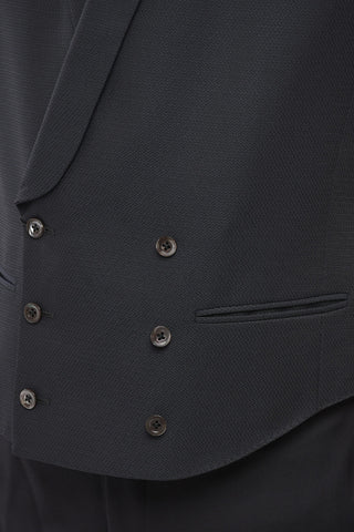 CC Collection Double-Breasted Waistcoat with Shawl Lapel