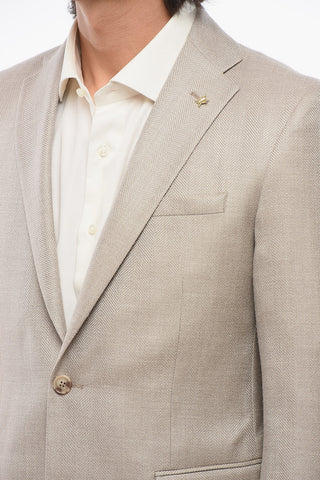 CC COLLECTION Half-lined REFINED Silk Blend Blazer