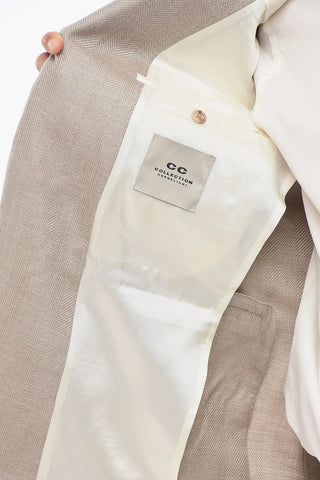 CC COLLECTION Half-lined REFINED Silk Blend Blazer