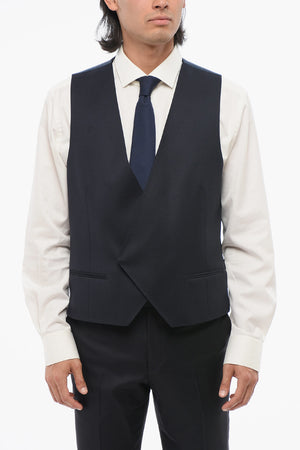 Double-Breasted Waistcoat with Geometric Pattern