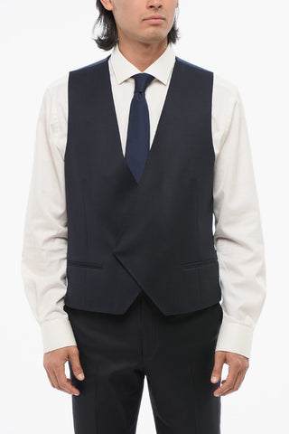 Double-Breasted Waistcoat with Geometric Pattern