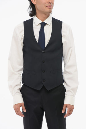 4-Button Wool Waistcoat