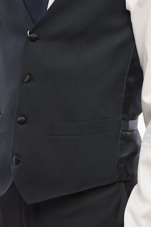 4-Button Wool Waistcoat