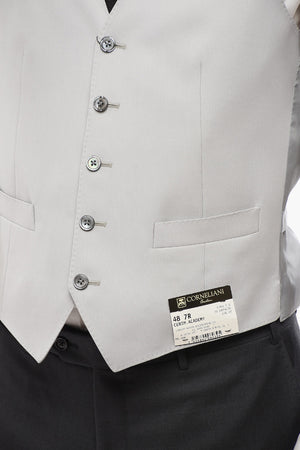 Wool 5-Button Waistcoat ACADEMY With Jetted Pockets