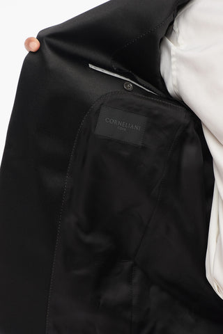 CODE Blazer Monopetto In Velluto Con Revers In Satin A Lancia