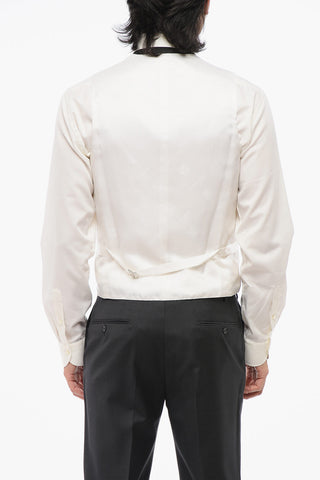 CERIMONIA ACADEMY Gilet in Raso di Seta con Tasche a Filo