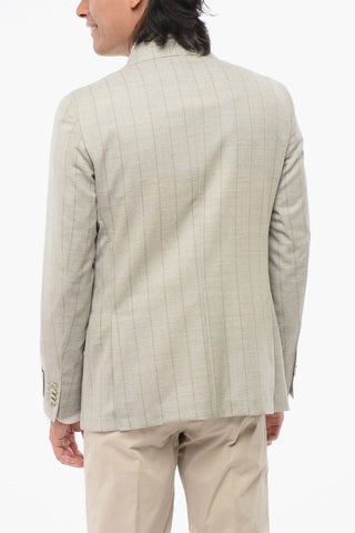CC COLLECTION Semi-Lined Blazer REFINED with Pinstripe Pattern