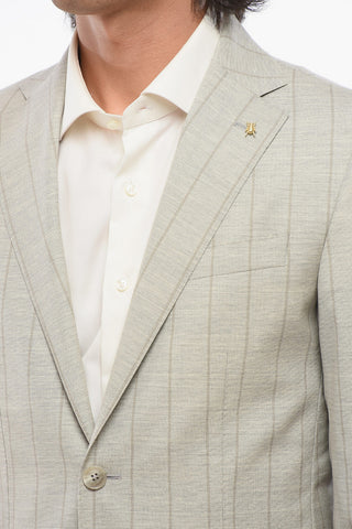 CC COLLECTION Semi-Lined Blazer REFINED with Pinstripe Pattern