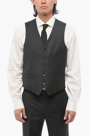 CC COLLECTION 5-Button Wool Waistcoat REFINED