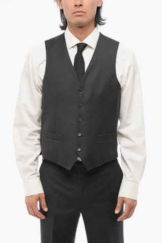 CC COLLECTION 5-Button Wool Waistcoat REFINED