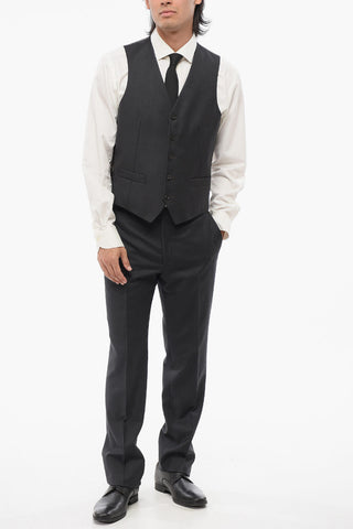 CC COLLECTION 5-Button Wool Waistcoat REFINED