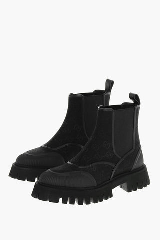 Embroidered GG Ankle Boots