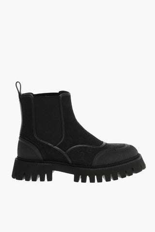 Embroidered GG Ankle Boots