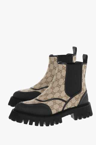 Embroidered GG Ankle Boots
