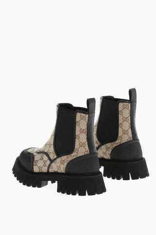 Embroidered GG Ankle Boots