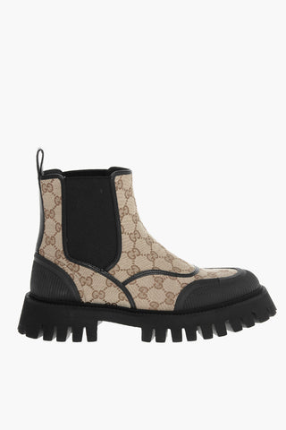 Embroidered GG Ankle Boots
