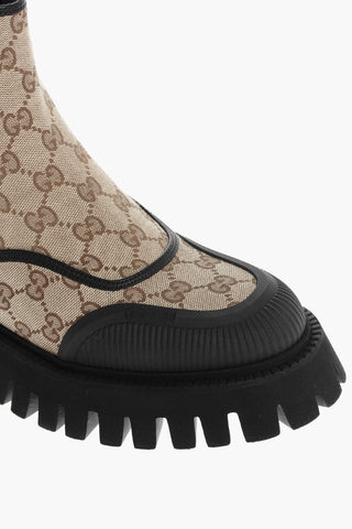 Embroidered GG Ankle Boots