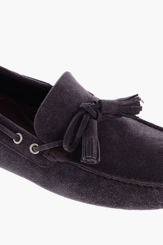 ID Mocassini Da Barca In Suede Con Nappine
