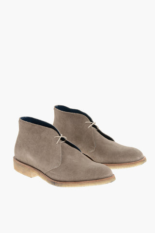 Polacchine in Suede con Suola Crepe