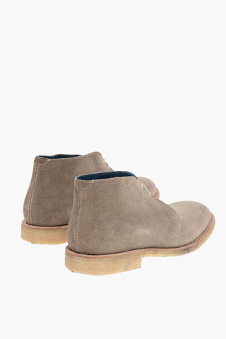 Polacchine in Suede con Suola Crepe