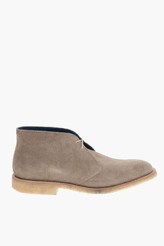 Polacchine in Suede con Suola Crepe