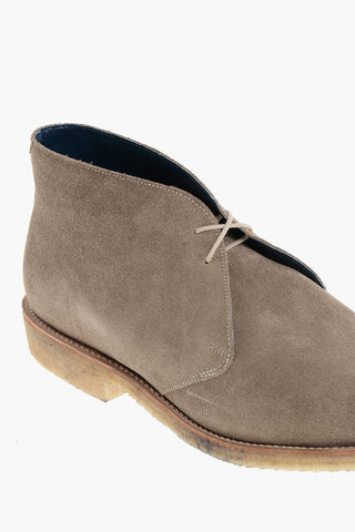 Polacchine in Suede con Suola Crepe