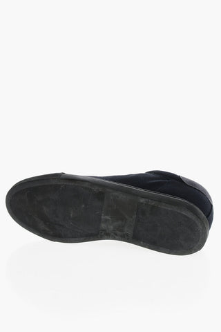 CC COLLECTION Fabric Low Top Sneakers with Suede Trims