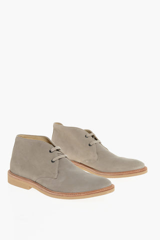 Solid Color Suede Desert Boots