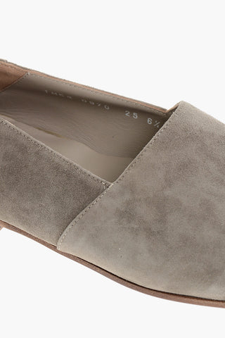 Mocassini Slipper in Camoscio a Tinta Unita