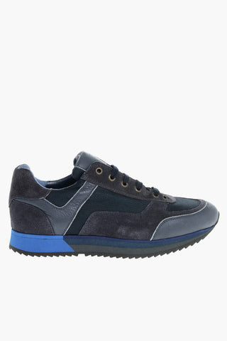 CC COLLECTION Leather and Fabric Low Top Sneakers