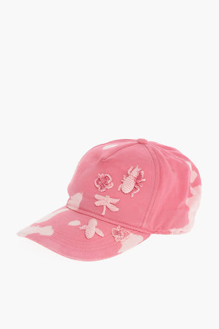 Cappello Baseball ANIMAL KINGDOM in Gabardina di Cotone Effetto Acid-Wash