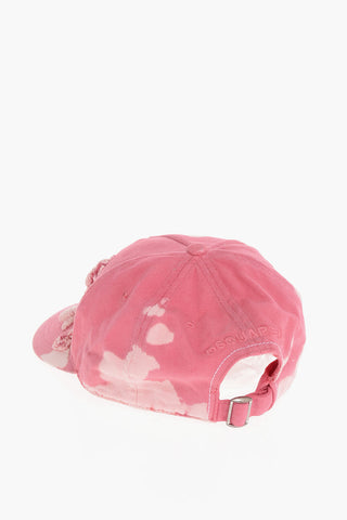 Cappello Baseball ANIMAL KINGDOM in Gabardina di Cotone Effetto Acid-Wash
